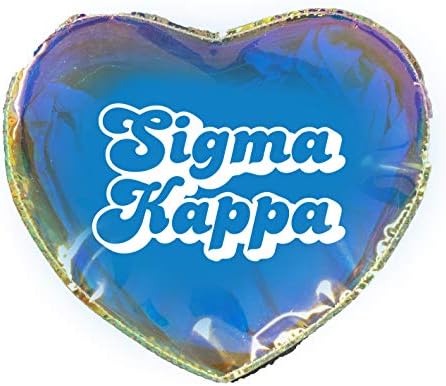 Sorority Shop תיק איפור בצורת לב Sigma Kappa