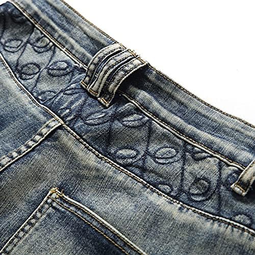 מכנסיים קצרים של ג'ינס אופנה לגברים קיץ מכנסיים קצרים מזדמנים בגדים טכנולוגיים מכנסיים קצרים