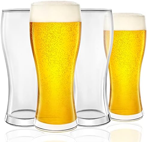 מטבח לוקס כוסות בירה 16 עוז, כוסות בירה מלאכה סט של 4 ליטר זכוכית. בירה ספל, איפא בירה זכוכית, פיינט משקפיים, פאב פיינט זכוכית, כוס בירה,
