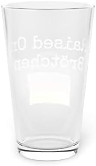 בירה זכוכית ליטר 16 עוז הומוריסטי בר רלטשן גרמני לאומי באנר לאומיות מאוורר חידוש פטריוטי 16 עוז