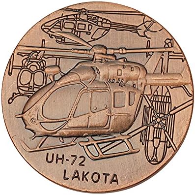 מטבע המזכרות של צבא מדינות מטבע UH-72 מסוק Lakota מסוק נחושת מצופה מטבע מטבע אמנות מטבע אמנות מטבע