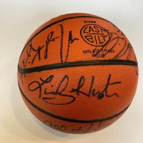 1994-95 צוות דטרויט פיסטונס חתם על כדורסל וילסון - כדורסל חתימה