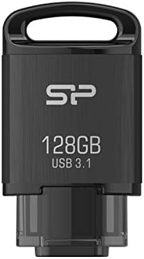 כוח סיליקון SP128GBUC3C10V1K זיכרון USB סוג usb סוג C 128GB USB 3.1, שחור