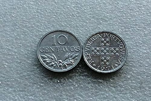 אירופה פורטוגל 10 מטבעות סוונט 1976 מהדורה אוסף מתנות מטבעות זרים