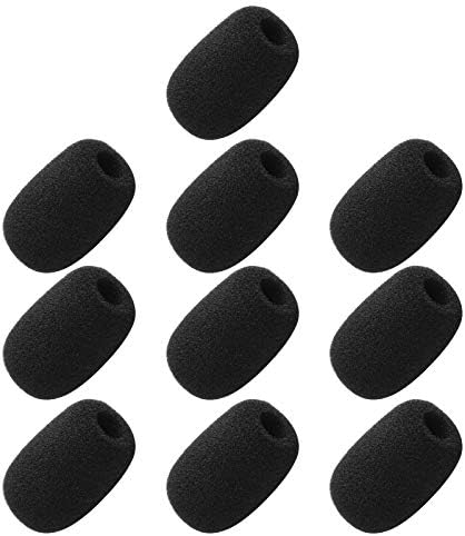 10 חתיכה שחור 30 מ מ 8 מ מ מיני מיקרופון אוזניות שמשות קצף מיקרופון כיסוי