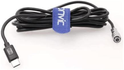 Eonvic BMPCC 4K Trigger Cable Cable Weipu SF610 2 PIN נקבה ל- USB Type-C מצלמת סוללה כבל חשמל עבור BMPCC 4K 6K מצלמת קולנוע כיס Blackmagic