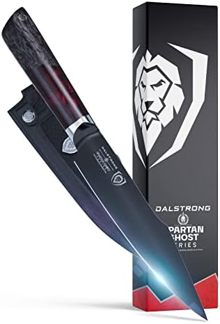 סכין שירות דלסטרונג-6 - סדרת רוח רפאים ספרטנית-פלדה אבקה אמריקאית מזויפת של 35 וולט-ידית שרף מייפל ואדום-נדן