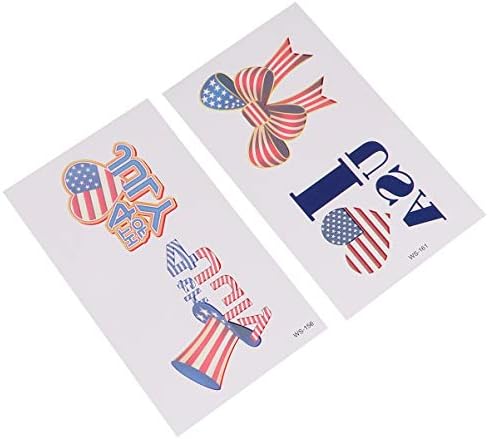 טוינדונה 20 יחסי מפלגה פטריוטיים קעקועים דגל אמריקאי מדבקות זמניות מדבקות יום עצמאות ארהב ליום החגיגה של יולי יום הזיכרון
