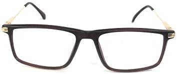 עמר סגנון חיים מחשב משקפיים פלסטיק מתכת הצדדים 52 מ מ חום זהב יוניסקס_אלקפרפר4459