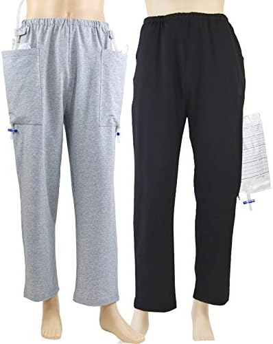 מכנסיים קטטר מכנסיים לטיפול בביהיקי בריחת שתן לקשישים / ניתוח פיסטולה אוסטומי מטופל, מכנסי טיול, בגדי טיפול חמים