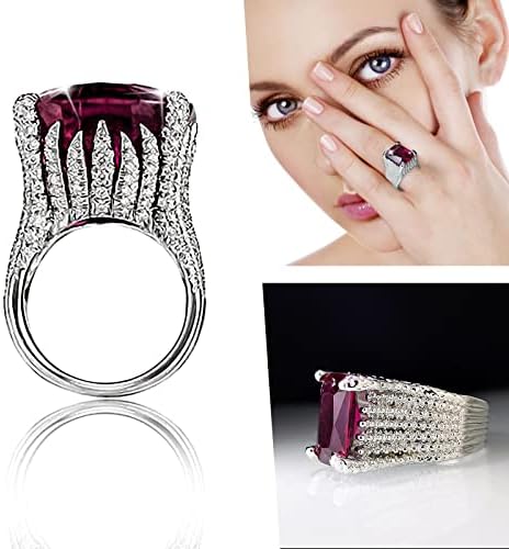 2023 מתנה חדשה מתנה מס 'טבעת אירועים יהלום וולנטיין 610 סט טבעת לנשים נירוסטה