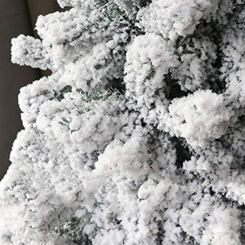 עץ חג המולד המלאכותי של DLPY, עם עץ חג המולד של שלג נוהר אורן ירוק עץ חג המולד הידידותי לסביבה לקישוטים לחג פנימה-E 7.8ft