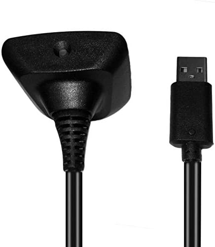 Serendipityy USB משחק USB חדש ומטען מטען מתאם כבלים עבור Xbox 360 בקר שחור