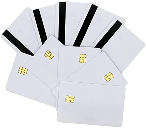ג ' יאלר 10 חבילות סל4442 שבב כרטיס מגע עם 5/16 אינץ 2 מסלולים היקו פס מגנטי 2 ב 1 ריק כרטיס חכם חכם חכם