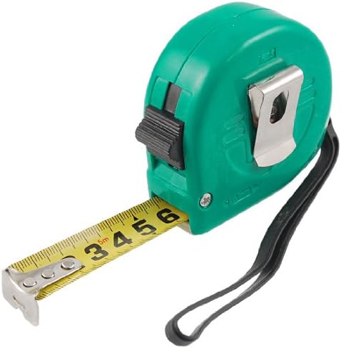 כלים 5 מ ' 16 רגל ושיפוץ הבית מארז פלסטיק ירוק סרט מתכת שליט מדידת סרט מדידה עם רצועה