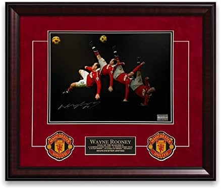 וויין רוני חתמה על חתימה עם חתימה עם חתימה בהתאמה אישית של 20x24 סמלים - תמונות כדורגל עם חתימה