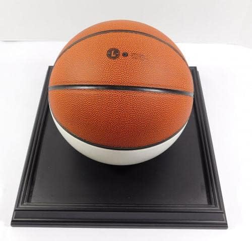 ברנדון ג'נינגס חתום בפיסטונים בגודל מלא כדורסל פאנל לבן + תצוגה אוטומטית - כדורסל חתימה