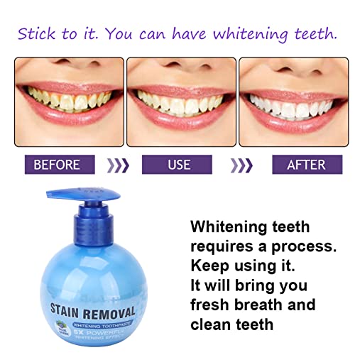 הלבנה משחת שיניים, 200 מל נשימה מרעננת שיניים בריאות הלבנות הובנת פירות יער כחולים הסרת נשימה מטהר שיניים בריא משחת שיניים