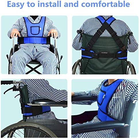 רצועות חגורת בטיחות של כיסא גלגלים רצועות, תמיכה בגולגולת קצף, מטופלים אכפת רתמת בטיחות רתמת רצועת המותניים רצועות המותניים לרצועות טיפול