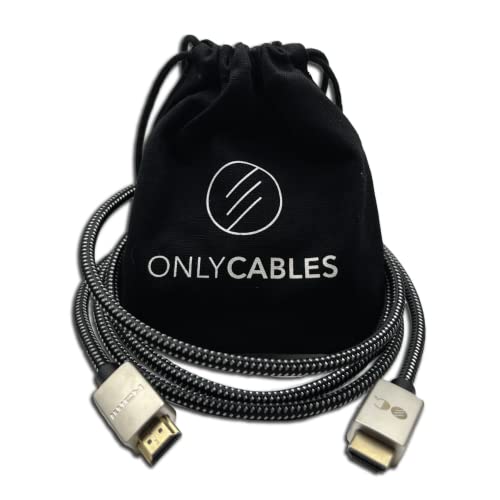 Only Cables Premium במהירות גבוהה 4K HDMI כבל 6ft - 4K 60 הרץ כותנה קלוע HDMI לכבל HDMI - 2160p, 1080p, 3d HDMI 2.0 כבל התואם לטלוויזיה,