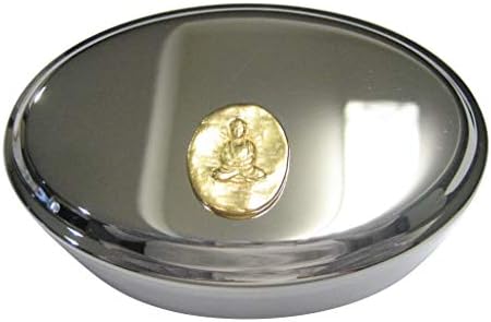 קיולה מעצבת זהב סגלגל סגלגל בודהה בודהיזם קופסת תכשיטים סגלגלים