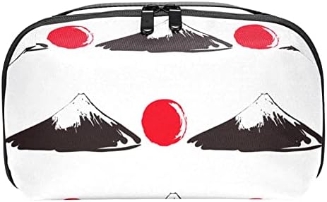 דפוס סאקורה פוג'יאסן יפני שקית קוסמטיקה אדומה איפור איפור שקית טנדרטוקייזר מארגן עיפרון תיק תיק