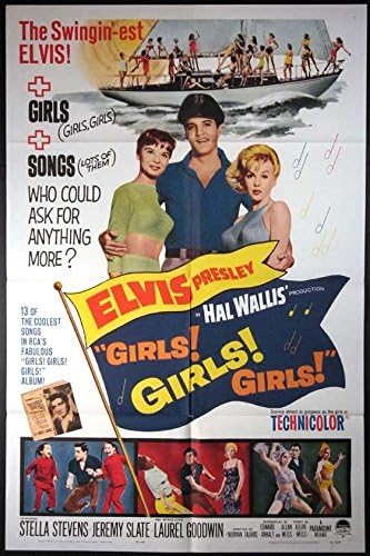 בנות! בנות! בנות! אלביס פרסלי סטלה סטיבנס 1960 מקורי 27x41 פוסטר סרט אחד