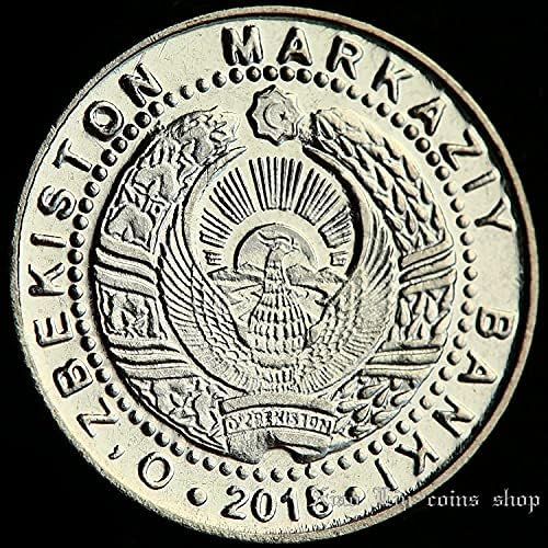 Uzbekistan 2018 50 SOM מטבע 18 ממ מטבע זיכרון מטבע
