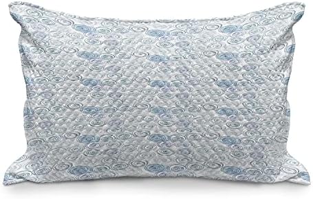 Ambesonne Abstract Pillowsuver כרית, תבנית יצירתית פשוטה של ​​מוטיב מערבולת, כיסוי כרית מבטא סטנדרטי בגודל קינגס לחדר שינה, 36 x 20, Multicorp