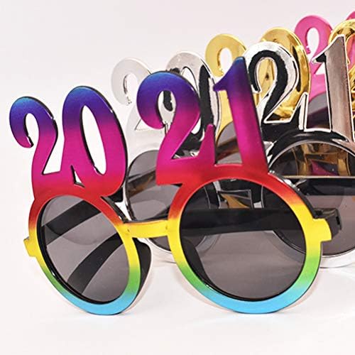 AMOSFUN 2021 משקפי שמש לשנה לשנה החדשה משקפי שנה חדשה 2021 מספר הצילום לשנה החדשה