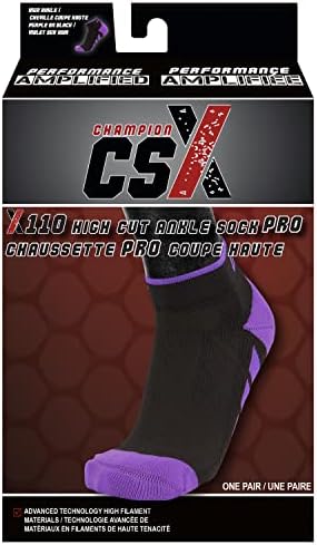 Champion CSX Hight Cut את גרבי הקרסול, פס דחיסה תומך בקשת מתאימים לגברים ונשים