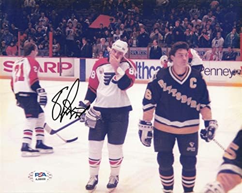 אריק לינדרוס חתום 8x10 Photo PSA/DNA פילדלפיה פליירים חתימה - תמונות NHL עם חתימה