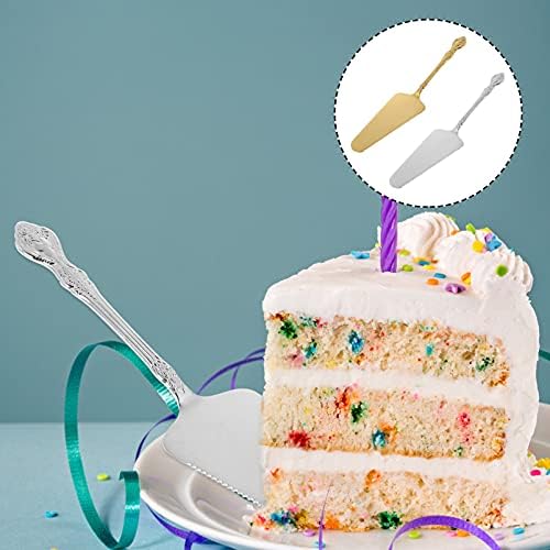 עוגת שרת עוגת עוגה 2 PCS תומכת מפלדת אל חלד וינטג