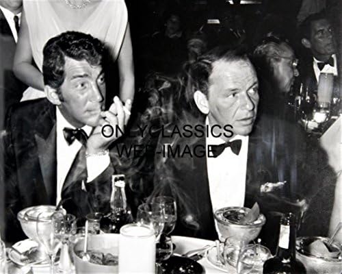 Only Classics 1966 חבילת חולדה פרנק סינטרה, דין מרטין מעשן ושתייה בארוחת הערב 8x10 צילום