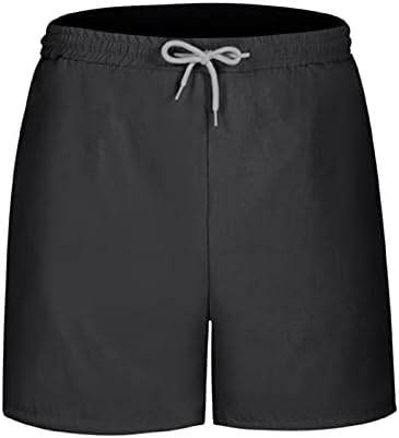 ספורט קיץ טרנדי לגברים מכנסיים קצרים יבש מהיר מכנסי חוף מוצקים שחייה שחייה אימוני מכנסי אתלט