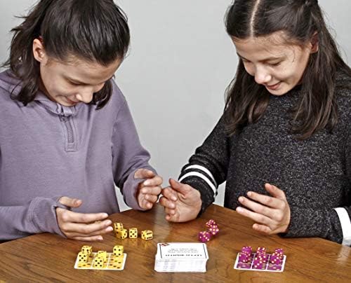חבילת מסיבת טנזי חבילת משחק קוביות עם 77 דרכים לשחק טנזי-טירוף מהנה ומהיר לכל המשפחה - 6 סטים של 10 קוביות צבעוניות-הצבעים עשויים להשתנות