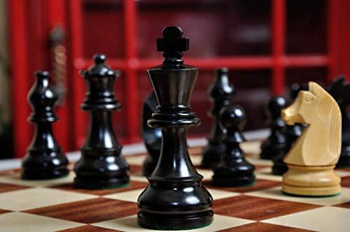 סט השחמט של סדרת האליפות, קופסא, שילוב לוח - תא בוקסווד אאונבני ואגרוף טבעי - ליד בית סטונטון