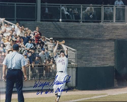 Wayne Garrett New York Mets 69 WS Champs חתום 8x10 צילום w/coa