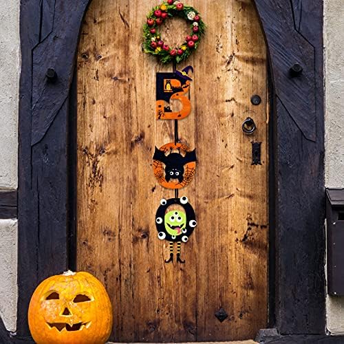 Jetec 2 Pieces Halloweend Boo Boo Signs Signs Halloween Boo Bo Boo Doew שלט ליל כל הקדושים Boo Boo Decor Decor Decor