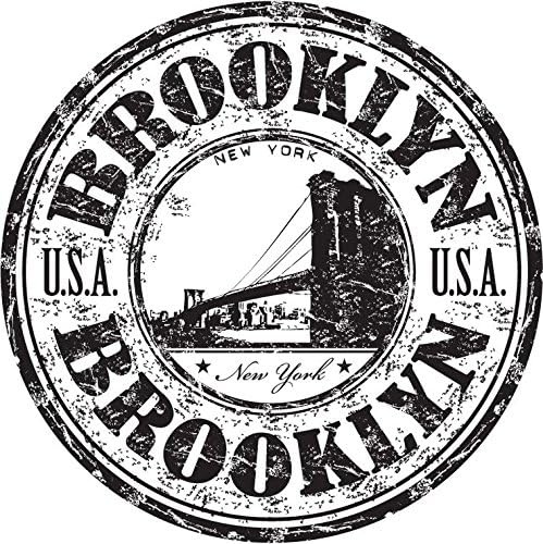 זריני ברוקלין סיטי ניו יורק ארהב ארצות הברית ארצות הברית נוסעים במדבקות מדבקות חותמת