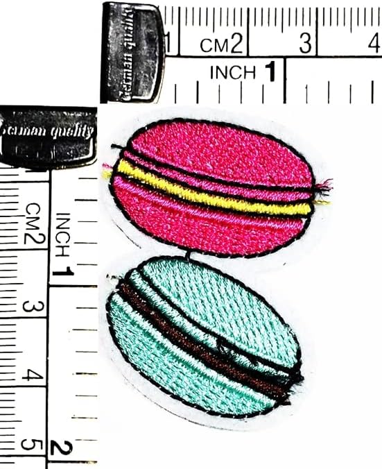 קליינפלוס 3 יחידות. מיני מזון תיקון חמוד קוקי ביסקוויט קריקטורה ברזל על תיקון רקום אפליקציה לתפור על תיקון עבור להלביש ג ' ינס מעילי כובעי