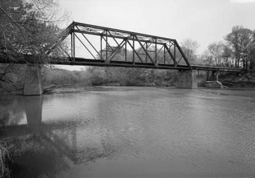 צילום Histhericalfindings: מיזורי וצפון ארקנסו גשר הרכבת, שירלי, מחוז ואן בורן, ארקנסו, 5