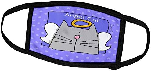 3 עלה מלאך אפור חתול חמוד קריקטורה לחיות מחמד אובדן זיכרון-פנים מכסה
