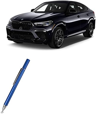 עט חרט בוקס גלוס תואם לתצוגה BMW 2021 X6 - Finetouch Capacive Stylus, עט חרט סופר מדויק לתצוגת BMW 2021 X6 - כחול ירח