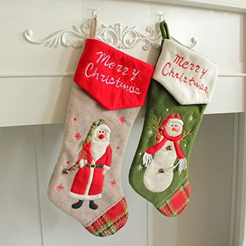 גרבי מתנות ממתקים גרביים מותאמים אישית לקישוטים לבית חג המולד ואביזר מסיבות לילדים לעונת החג המשפחתית קישוטים וינטג 'קישוטי פסחא