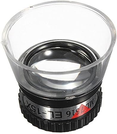 הוק 1 מדפסת או זכוכית מגדלת כוח פי 15 של הצלם, עם תחתית פלסטיק שקופה, פנים עמיד בפני סנוור - מ ג965