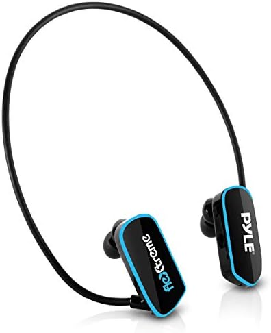 פייל פייל אטום למים MP3 נגן אוזניות שחייה-אוזניות גמישות של IPX8 גמישות עטוף גמישות סוללות מובנות סוללה נטענת חיבור USB W/ 4GB זיכרון