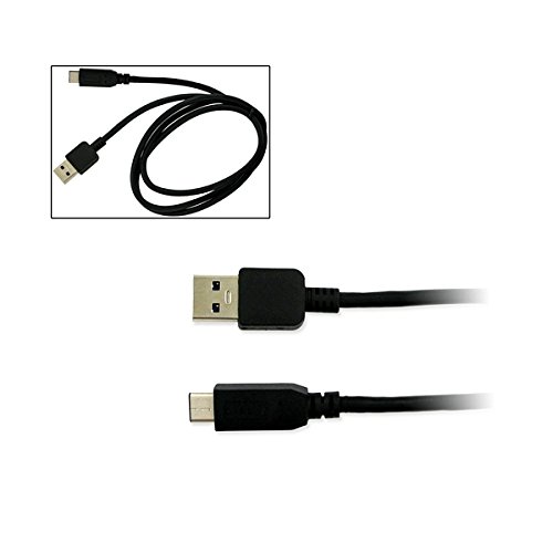 כבל USB של מצלמה דיגיטלית של Synergy, התואם למצלמה דיגיטלית Panasonic Lumix GH6, 3 רגל. Type-C ל- USB-A כבל USB נתונים שחור