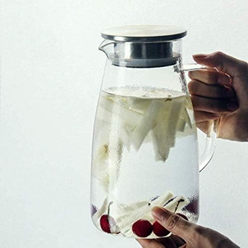 בקבוק מים קרים של Chaiodengzi, כד מעבה זכוכית משק בית טמפרטורה גבוהה כד מיץ זכוכית קיבולת גדולה 1800 מל עמיד חום/קוד מוצר: WWA-1455 Merchent