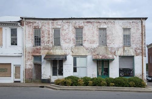 צילום: בניין היסטורי, עיר גרינסבורו, מחוז הייל, אלבמה, חנויות, 2010,דרום, 2